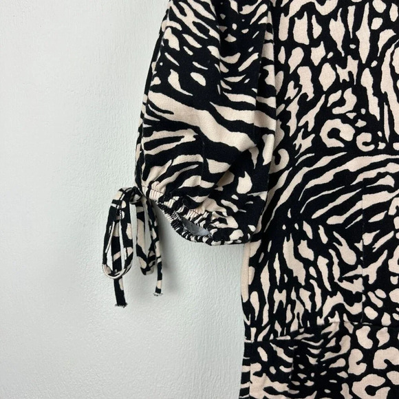 Topshop Dress Womens Size 6 Animal Print Leopard Cheetah Print Ponte Knit Ladies - Picture 5 of 10
